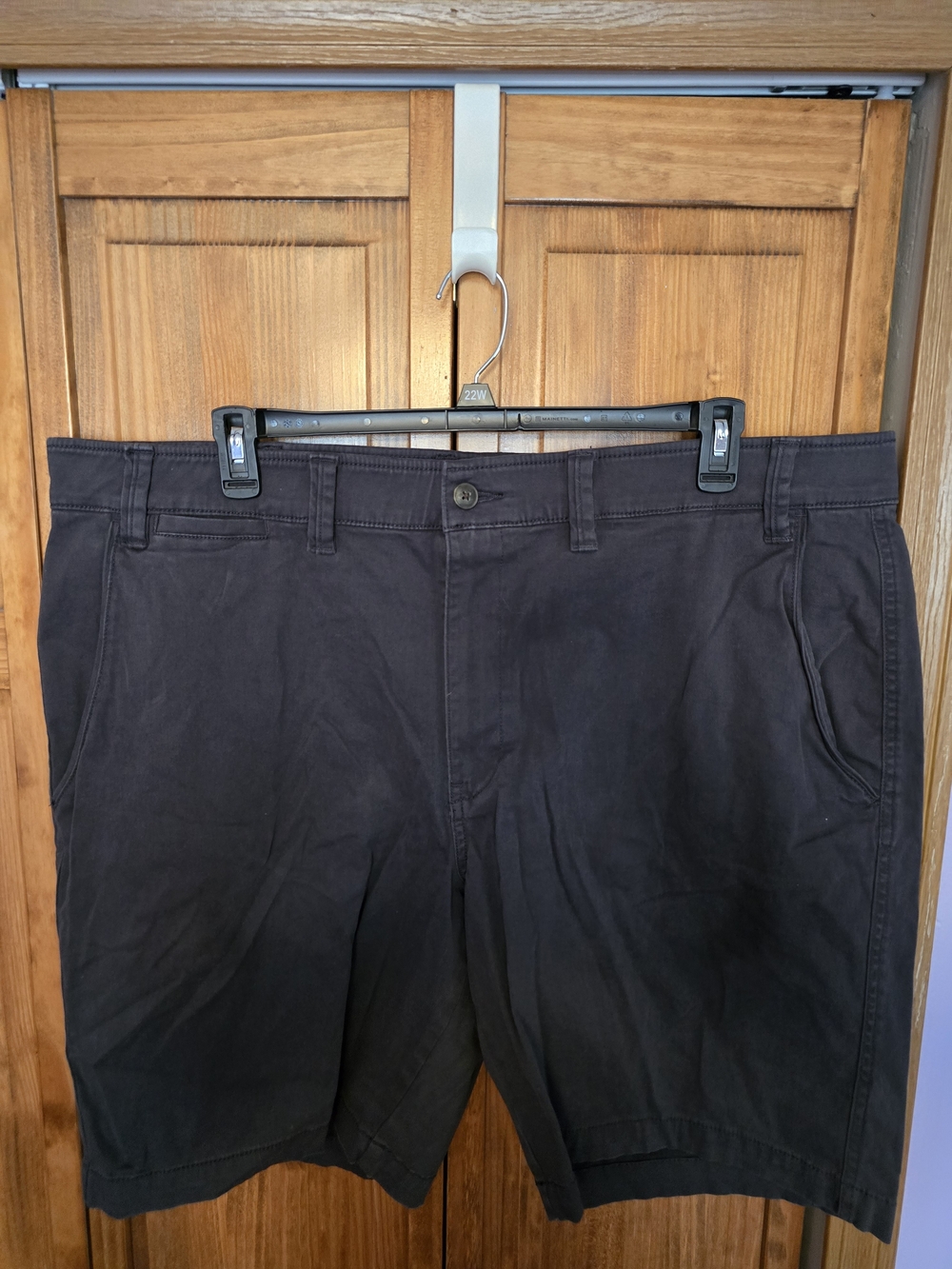 The Foundry Supply Co. Men's Flat Front Black Shorts